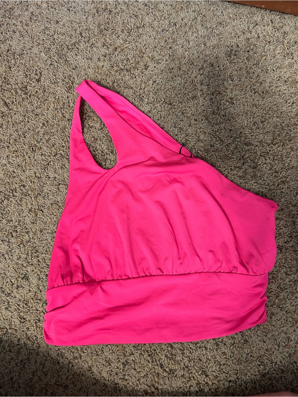 H&M Bright Pink One-Shoulder Tank
